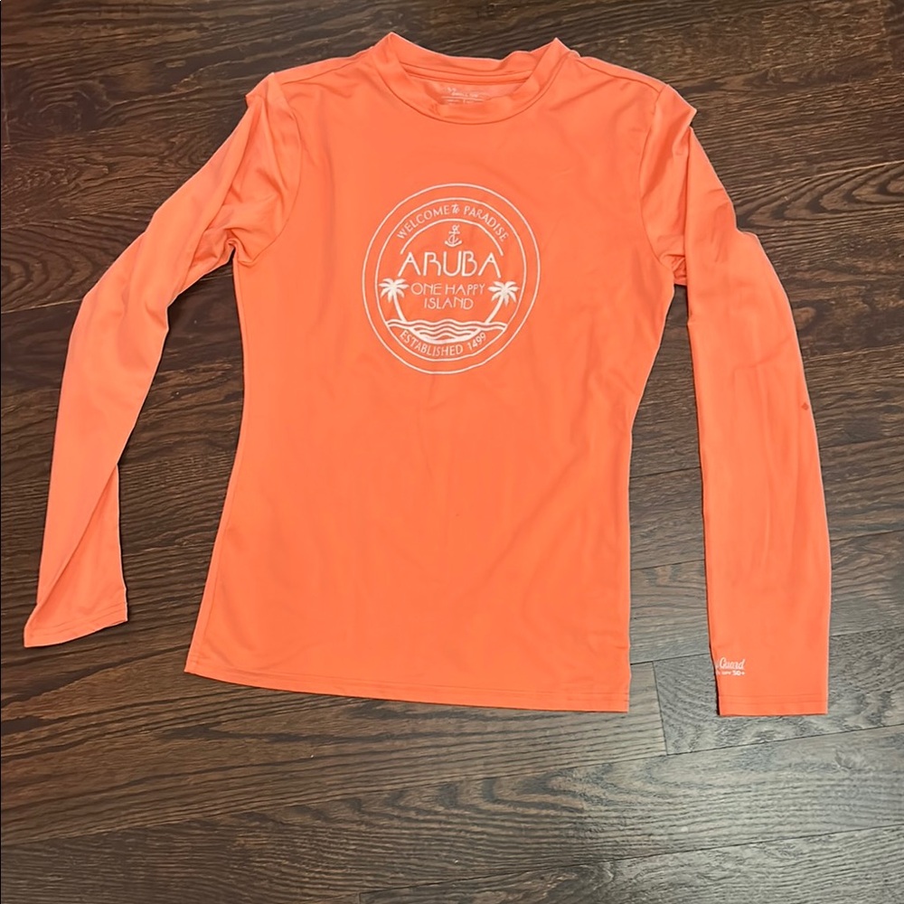 Vibrant Orange Swim Coverup with UV Protection